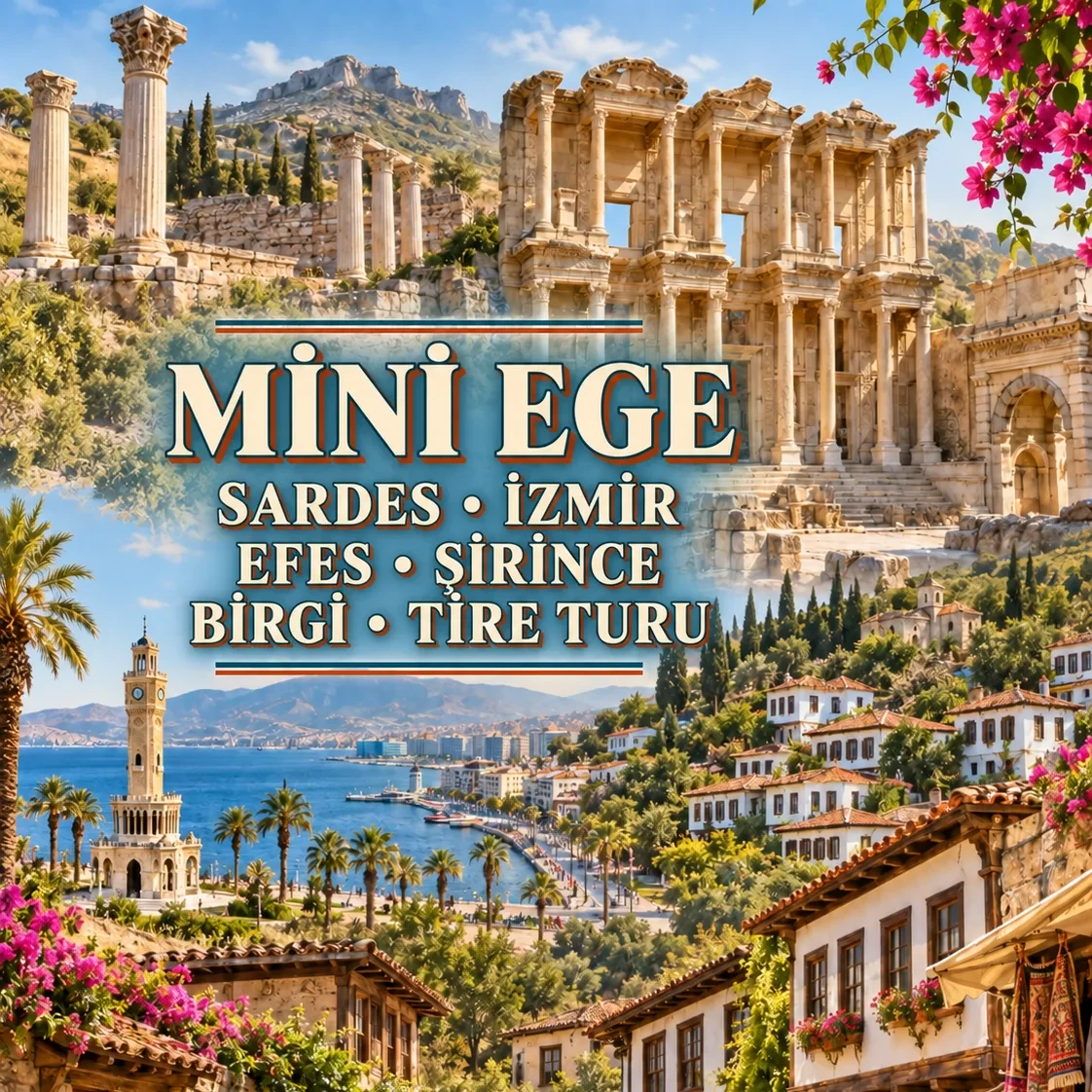 29 Ekim' Özel Mini Ege; Sardes • İzmir • Efes • Şirince • Birgi • Tire Turu