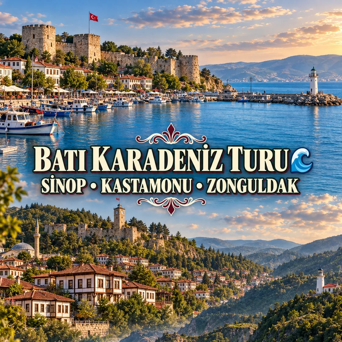 Batı Karadeniz Turu 🌊 Sinop • Kastamonu • Zonguldak