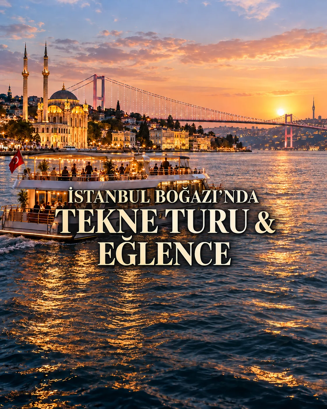 İstanbul Boğazı'nda Tekne Turu & Eğlence