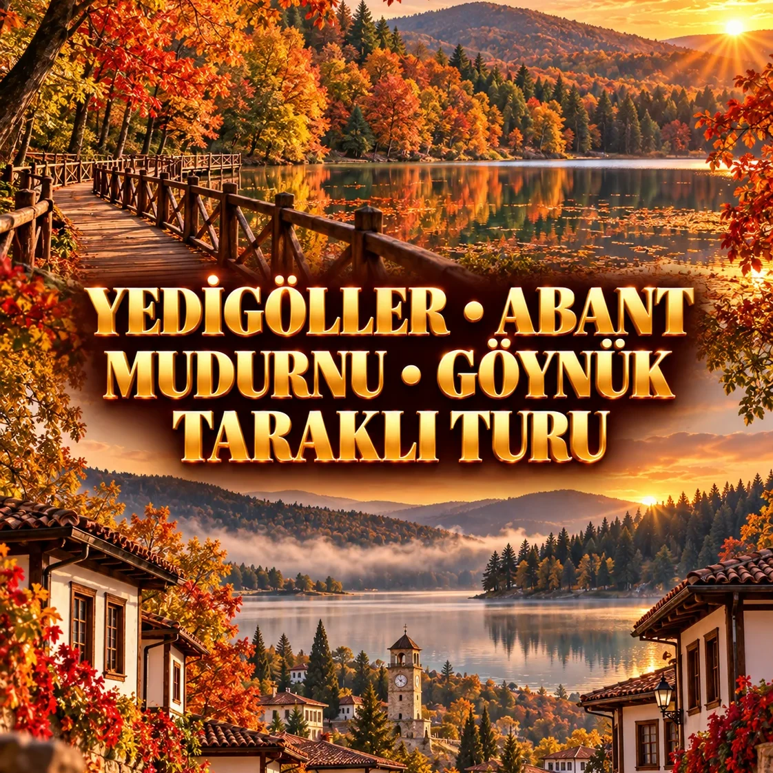 Konaklamalı Yedigöller • Abant • Mudurnu • Göynük • Taraklı Turu