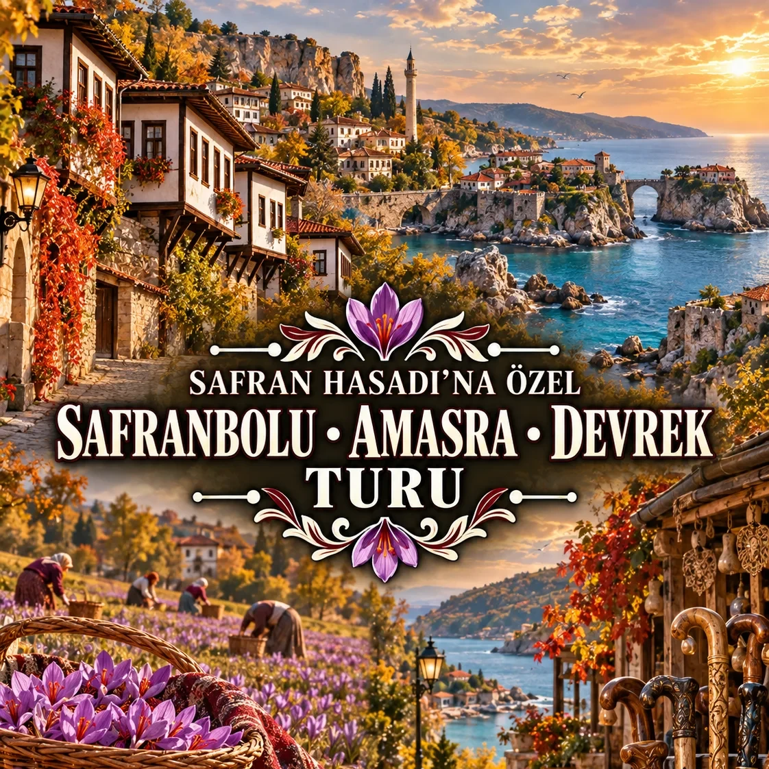 🌸✨ Safran Hasadı'na Özel Safranbolu • Amasra • Devrek Turu